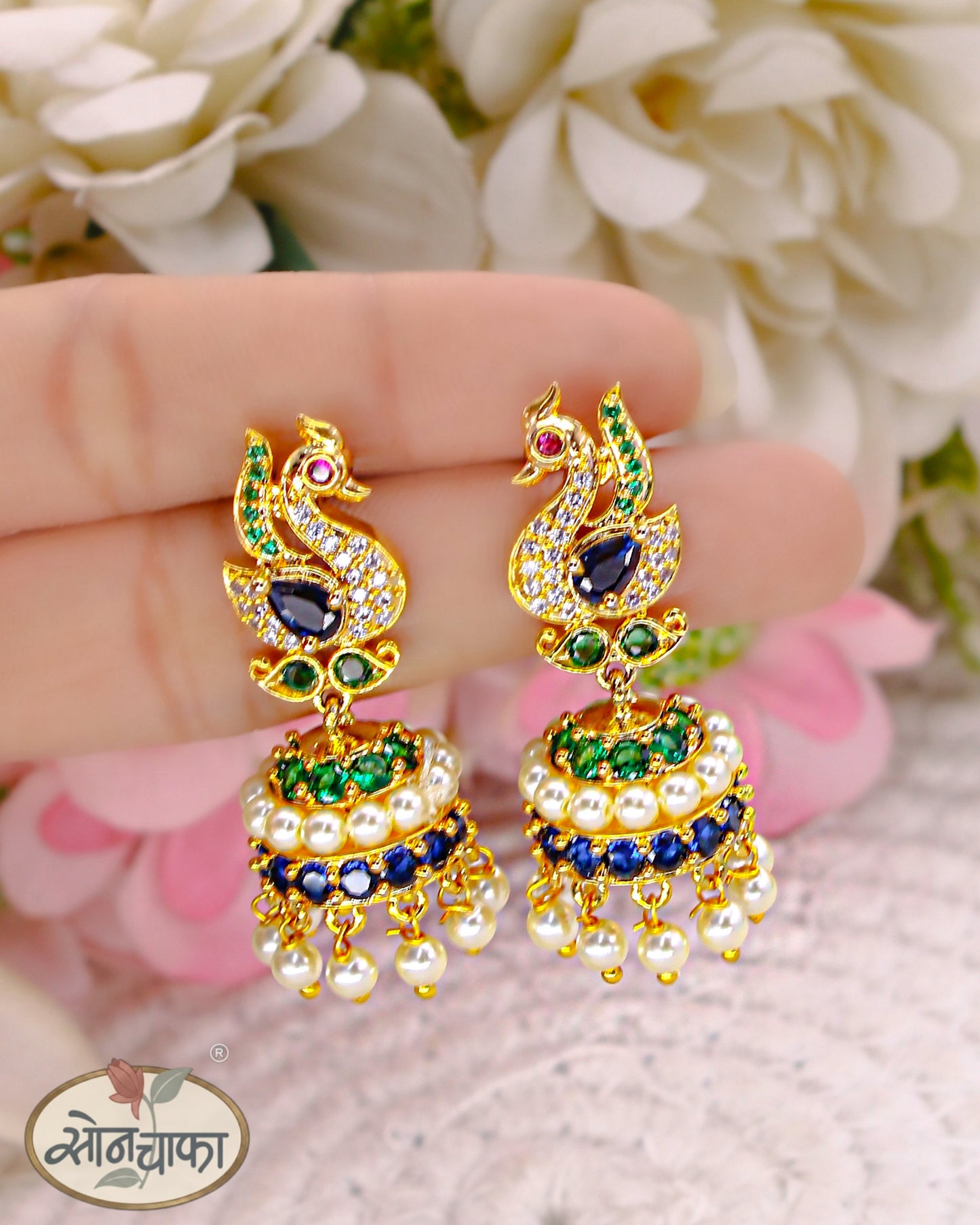 EXCLUSIVE PEACOCK JHUMKI