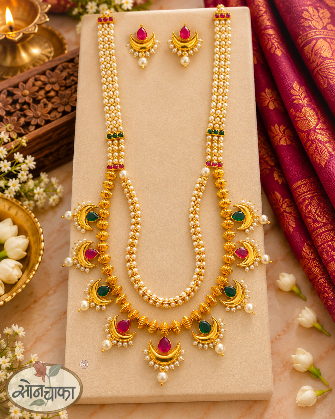 CHANDRACOR ELEGANCE PEARL NECKLACE
