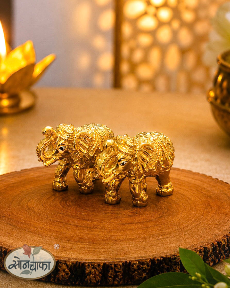 DAZZLING GOLDEN GAJANTLAKSHMI