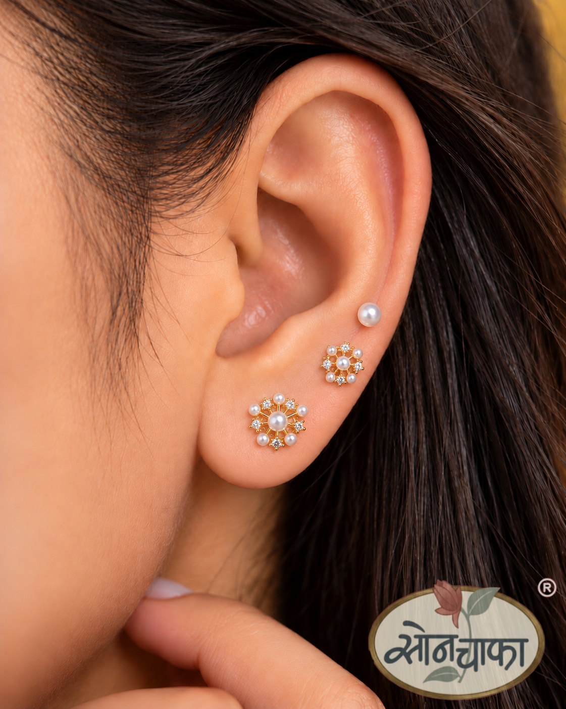 ELEGANT PEARL SPARKL EARRINGS