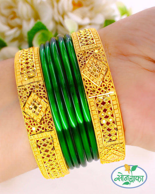 STUNNING GOLD PLATED BANGLES