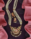 ECLECTIC PEACOCK PEARL NECKLACE