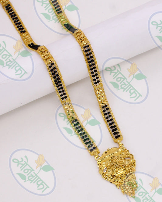 BLACK BEADS DESIGNER MANGALSUTRA
