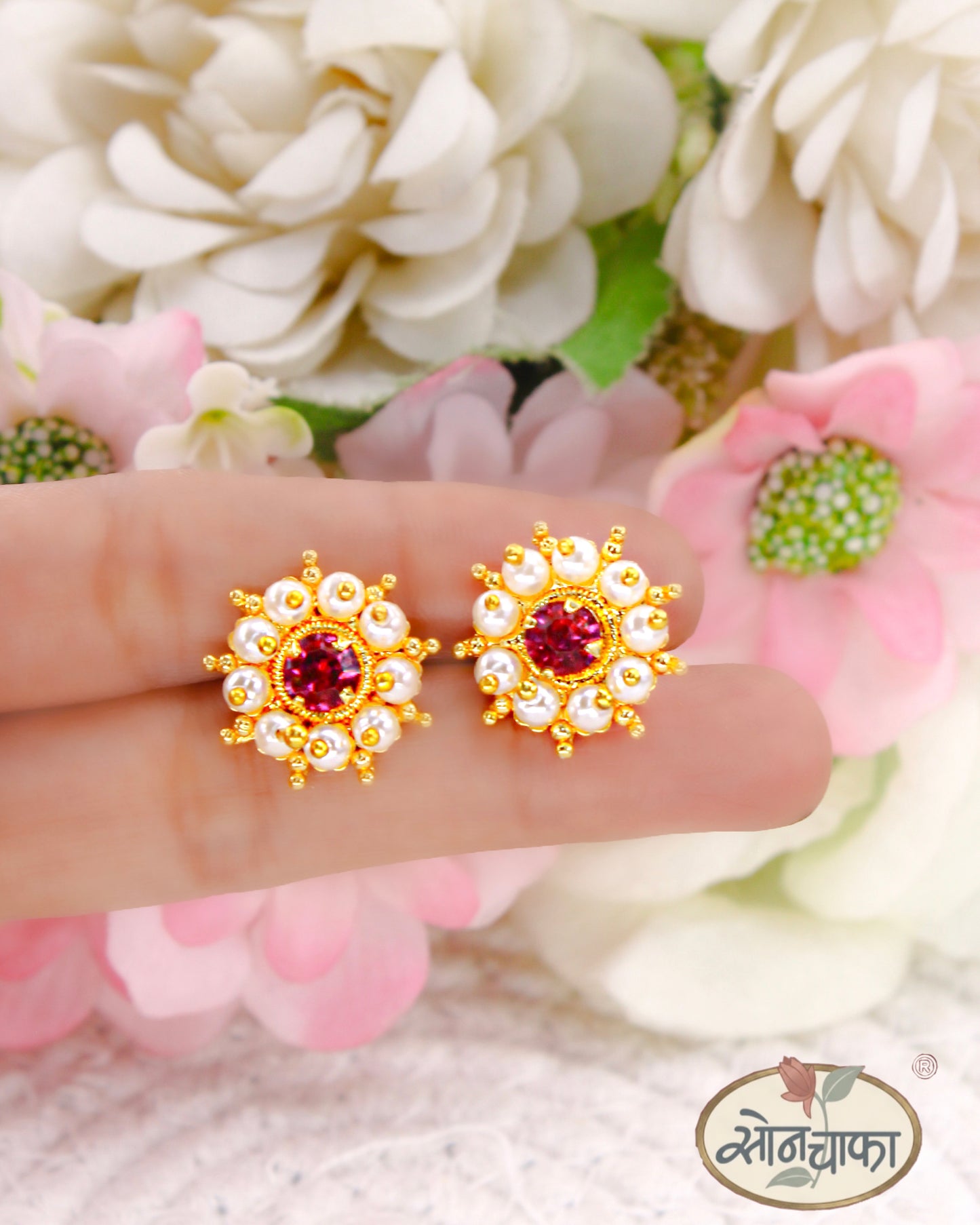 MAHARASHTRIAN PEARL KUDI EARRINGS