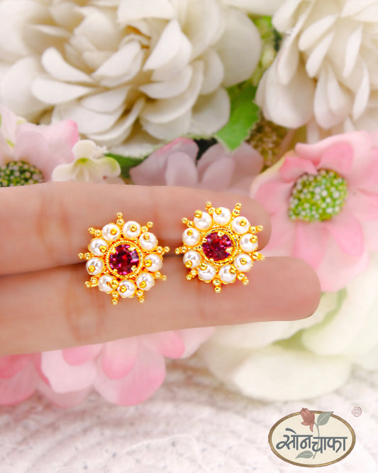 MAHARASHTRIAN PEARL KUDI EARRINGS