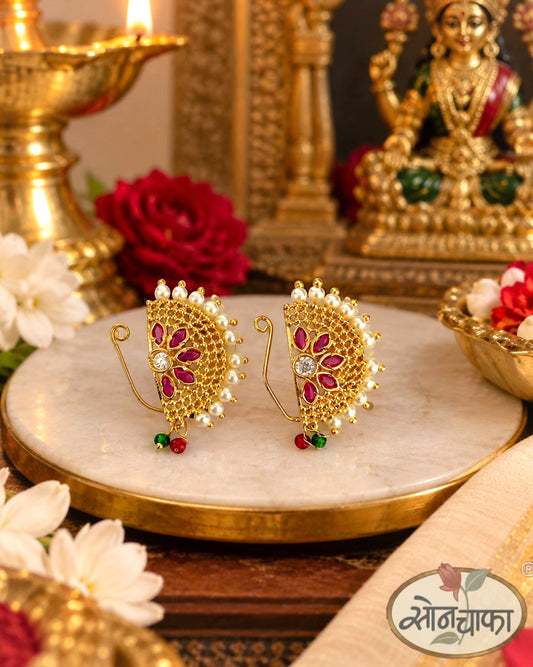 DELICATE PEARL BEADS NATH