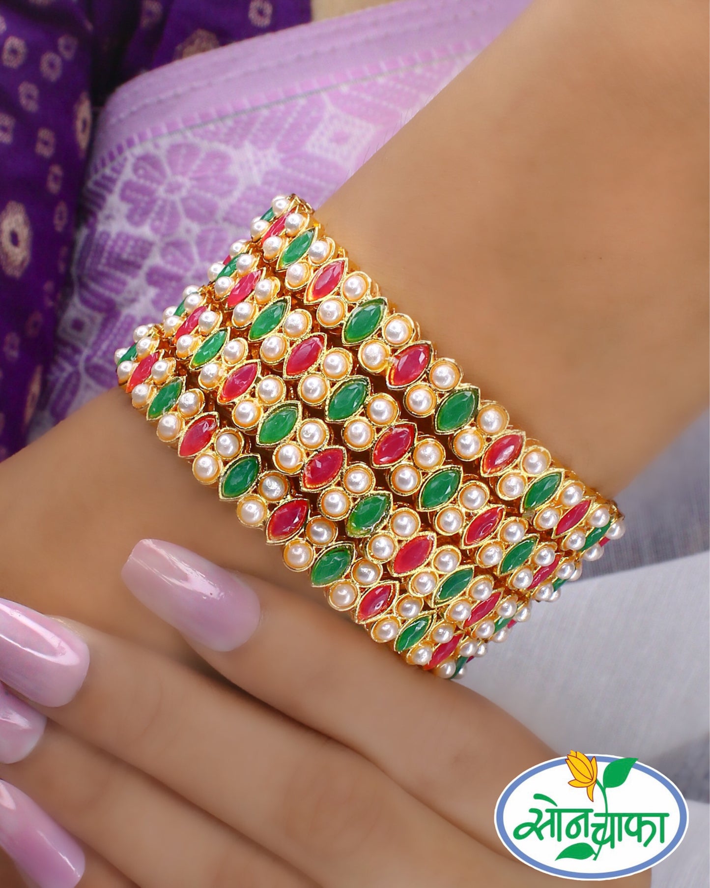 ELEGANT PEARL BANGLES