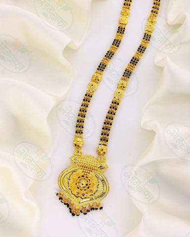 BLACK BEADS DESIGNER MANGALSUTRA