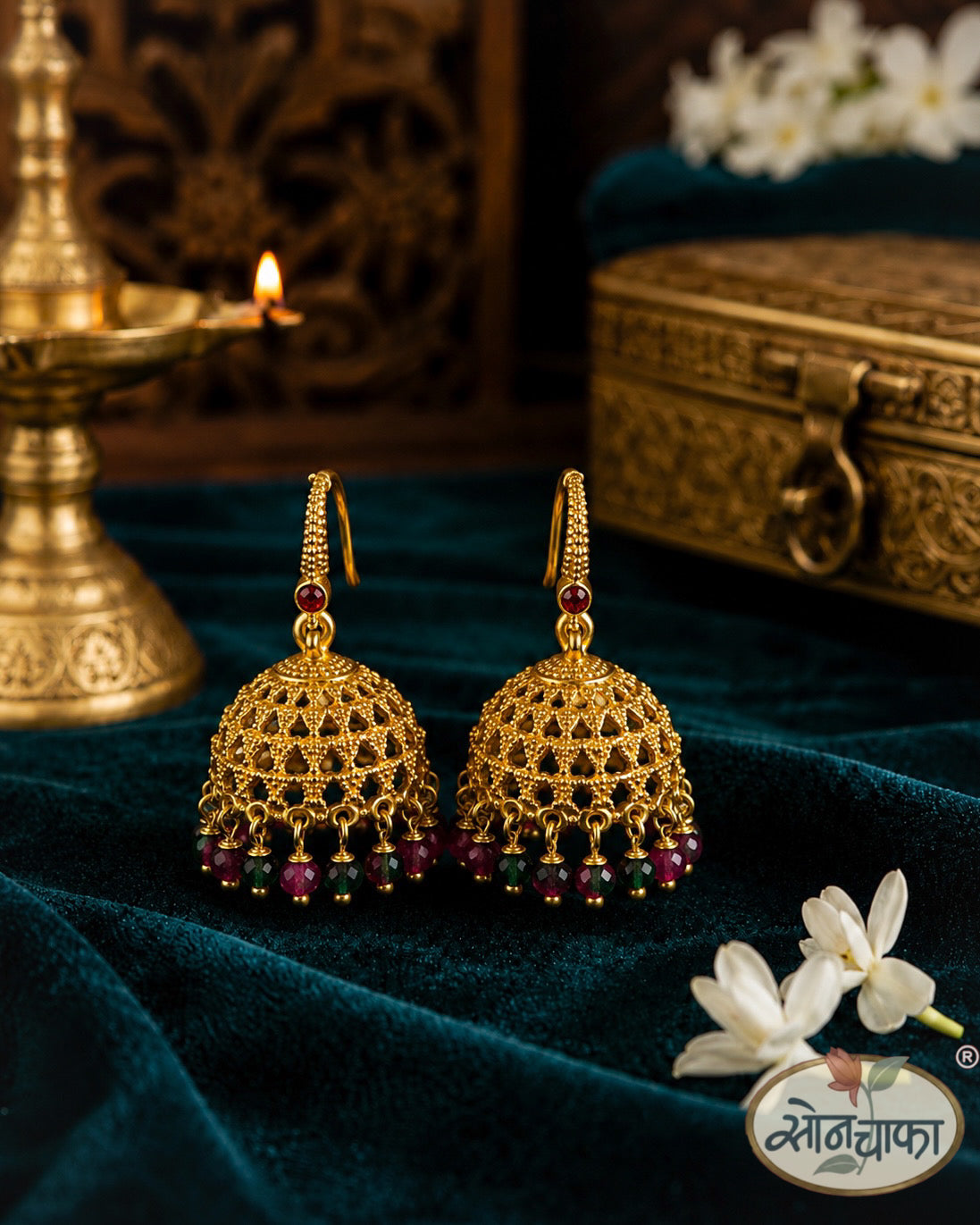 EMRALD DROP JHUMKI