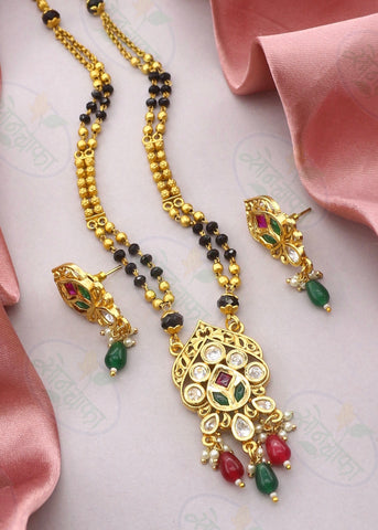 LEAFY CHARM RAJWADI MANGALSUTRA