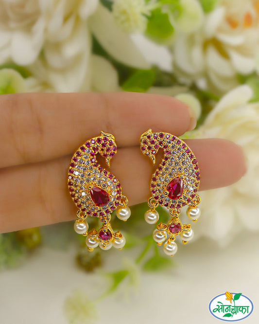 MAJESTIC PEACOCK EARRINGS