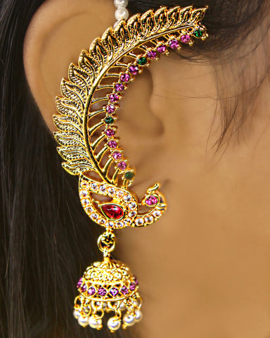 LEAF DESIGNER EAR-CUFFS