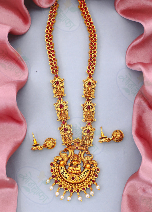 TEMPLE DESIGNER RAJWADI NECKLACE