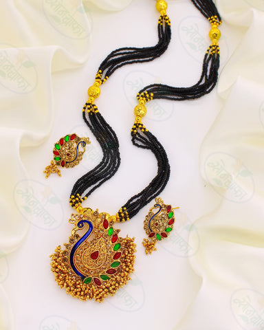 MARVELLOUS PEACOCK DESIGNER MANGALSUTRA