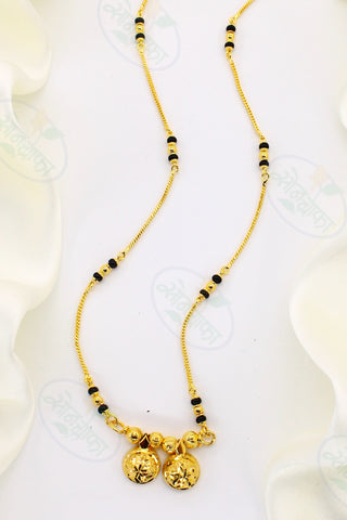 SIMPLE GOLD PLATED MANGALSUTRA