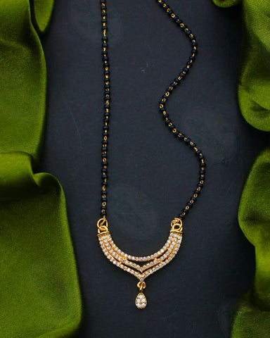 CLASSIC TEXTURED DIAMOND MANGALSUTRA