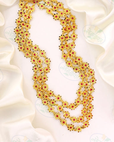 TRADITIONAL  GOLD  PLATED  NECKLACE