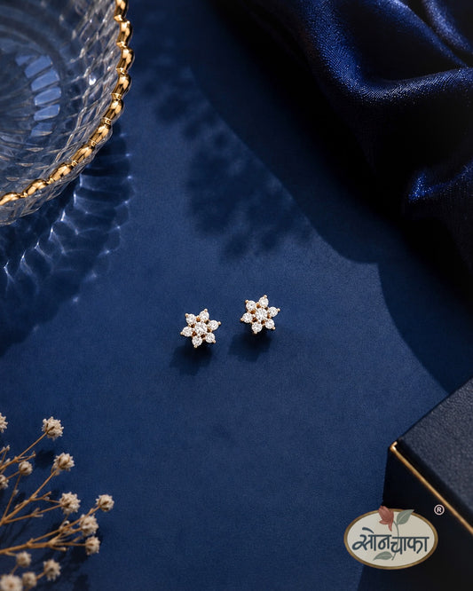 SPARKLING FLORAL EARRINGS