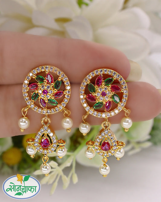 CLASSICAL MOTI EARRINGS