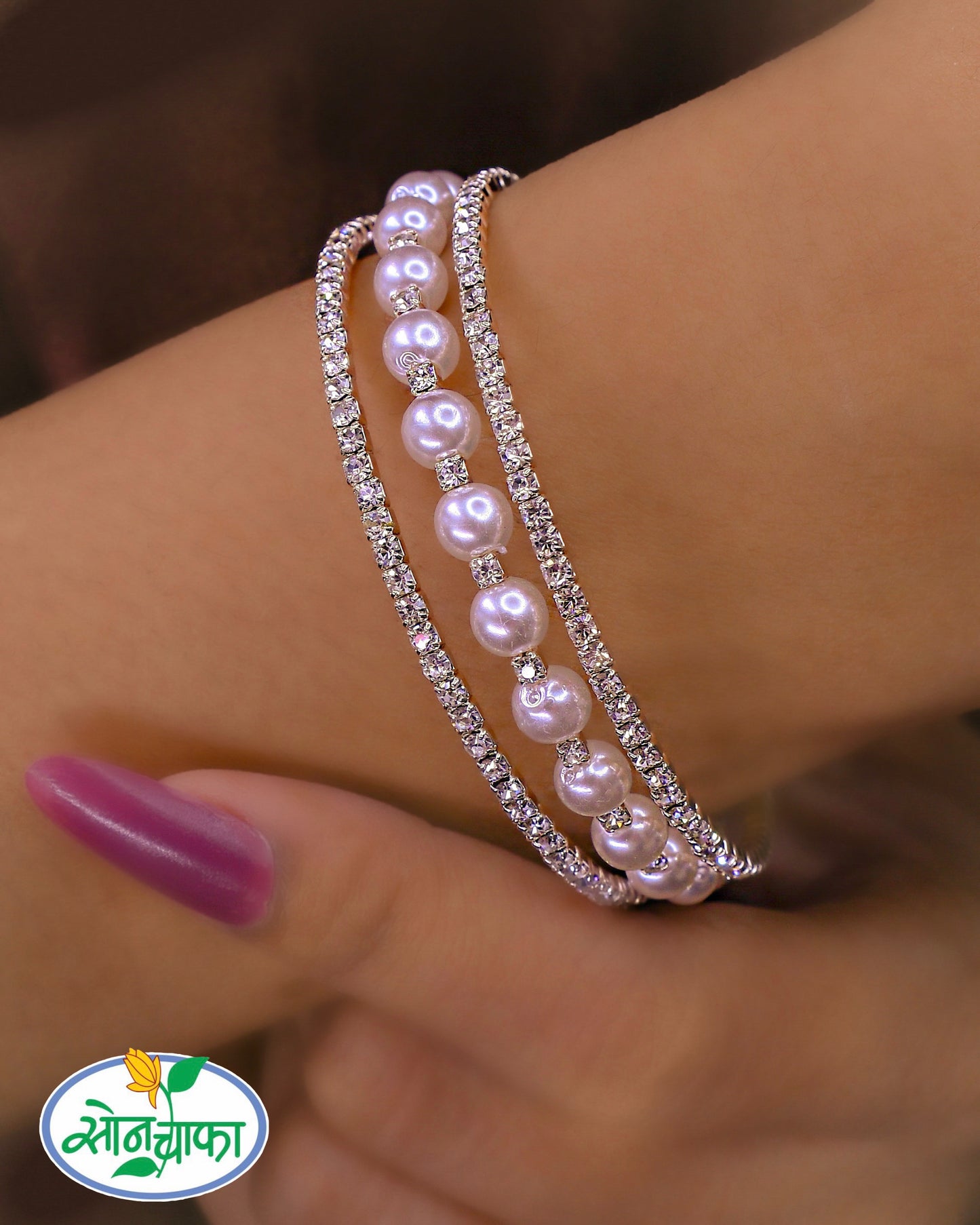 PEARL BEADS DESIGNER KADA