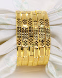 SQUARE DESIGN GOLD BANGLES