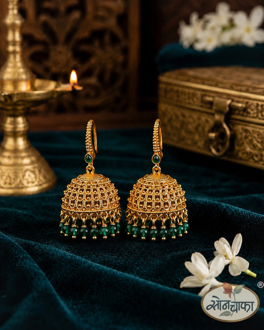 EMRALD DROP JHUMKI
