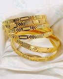 SQUARE DESIGN GOLD BANGLES