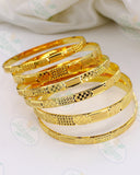 SQUARE DESIGN GOLD BANGLES