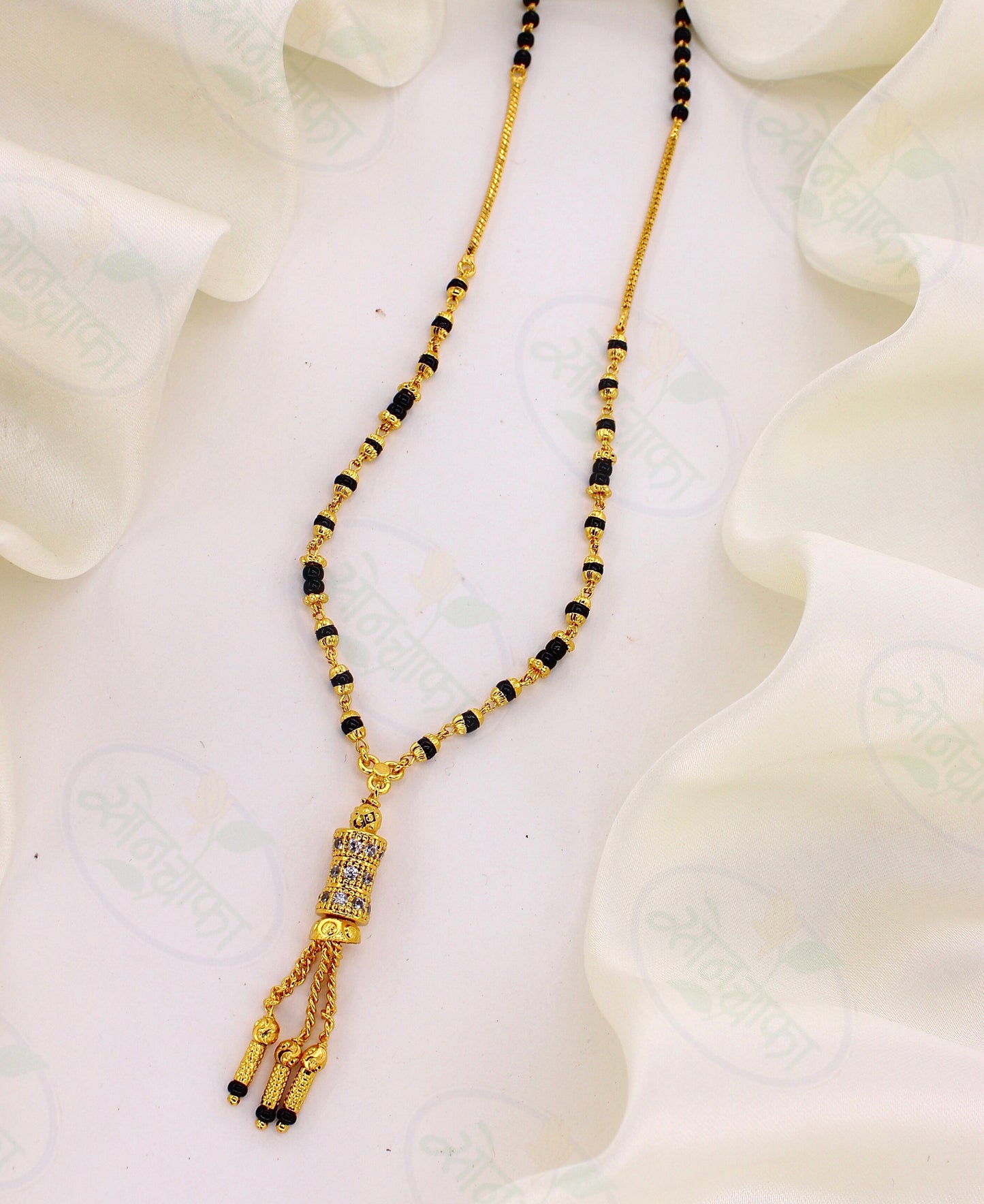 SIMPLE STYLISED 1 GRAM GOLD PLATED MANGALSUTRA