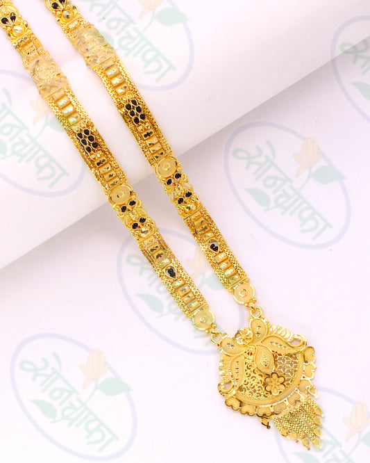 FANCY BLACK BEADS MANGALSUTRA