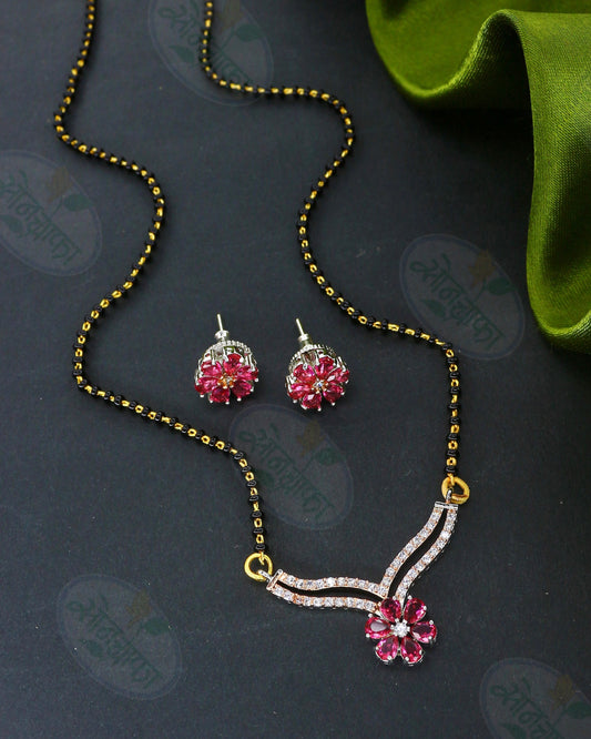 FLORAL CHARM DIAMOND MANGALSUTRA