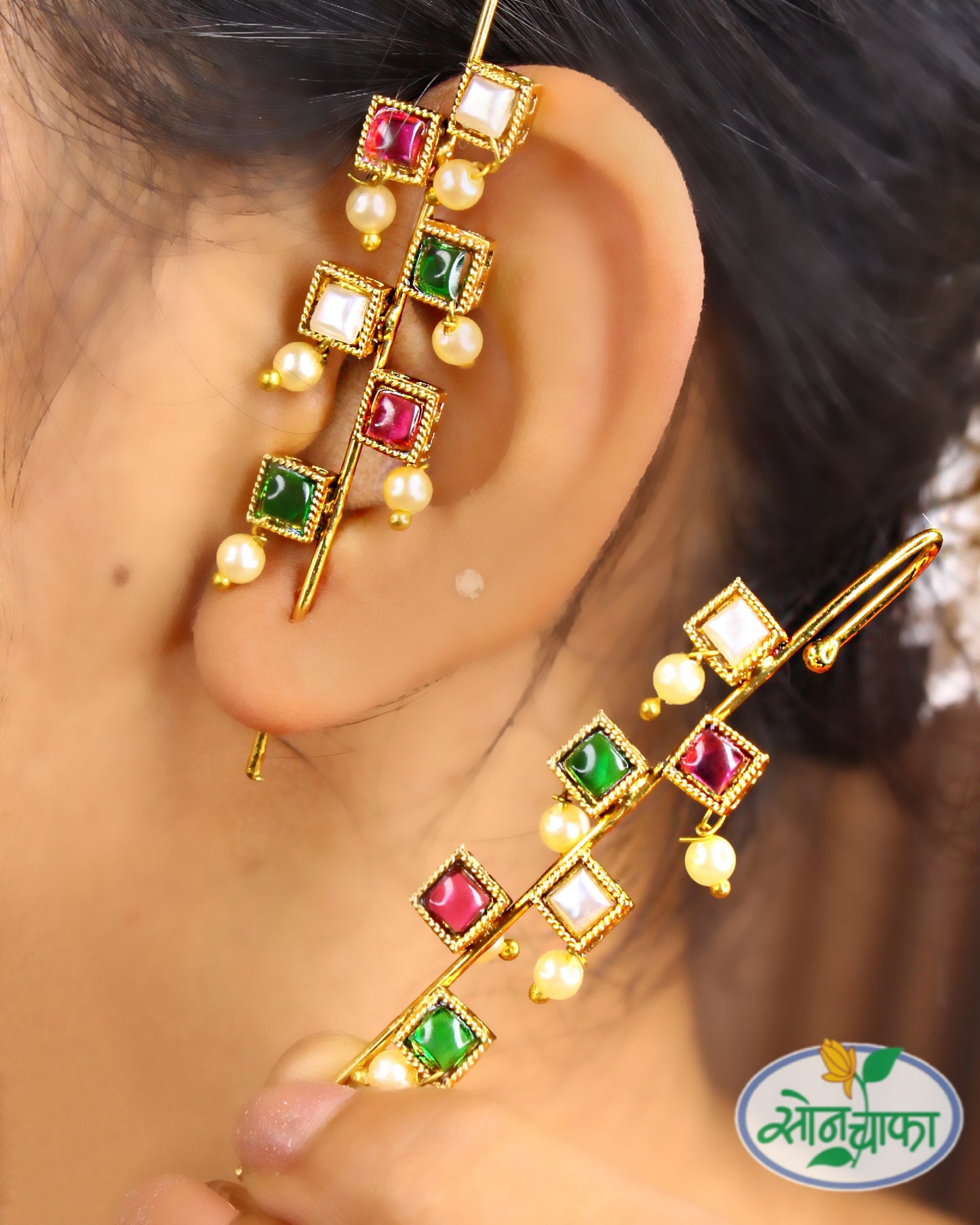 SQUARE DESIGNER EAR-CUFF
