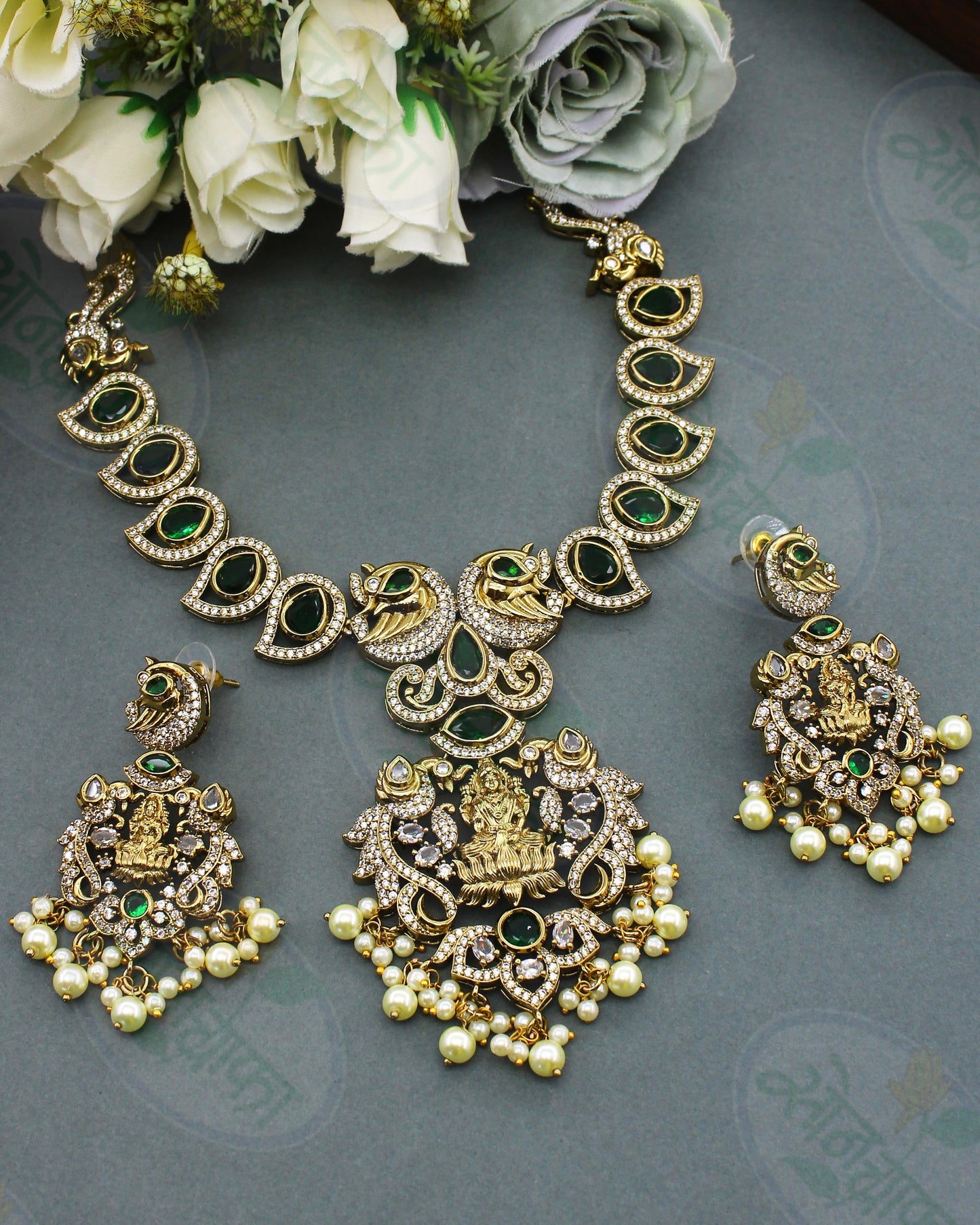 GODDESS LAKSHMI DESIGNER NECKLACE