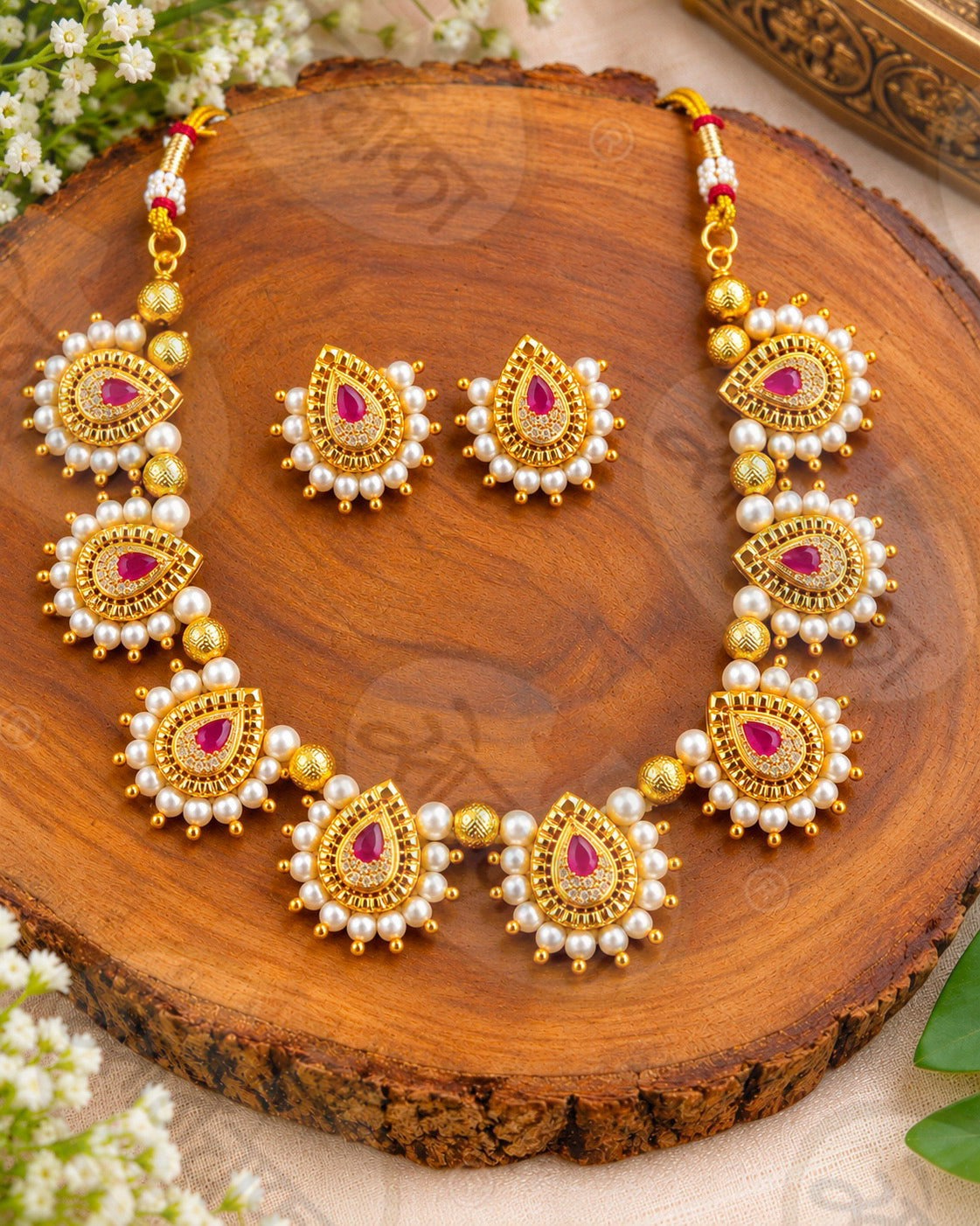 STRIKING MOTI NECKLACE