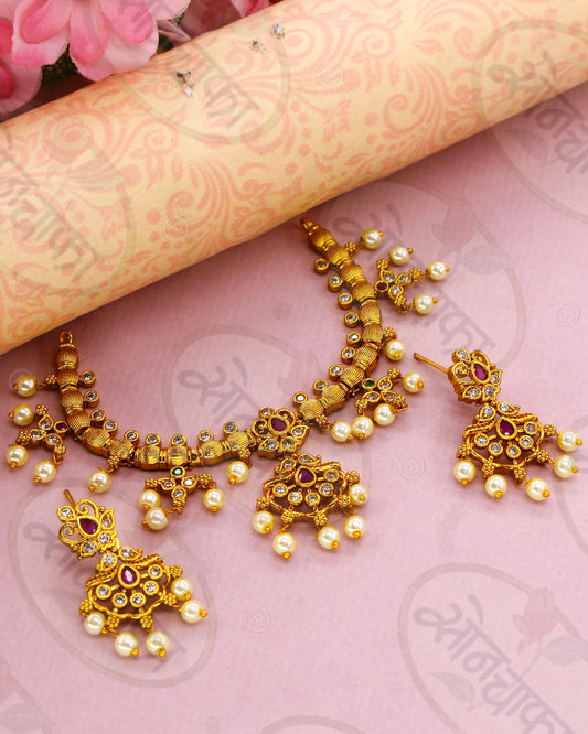 FLORAL DESIGNER NECKLACE