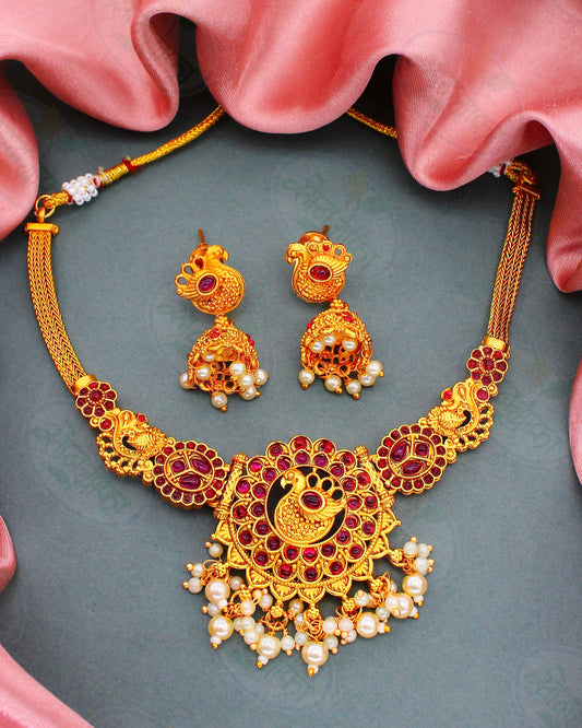 FANCY PEACOCK NECKLACE