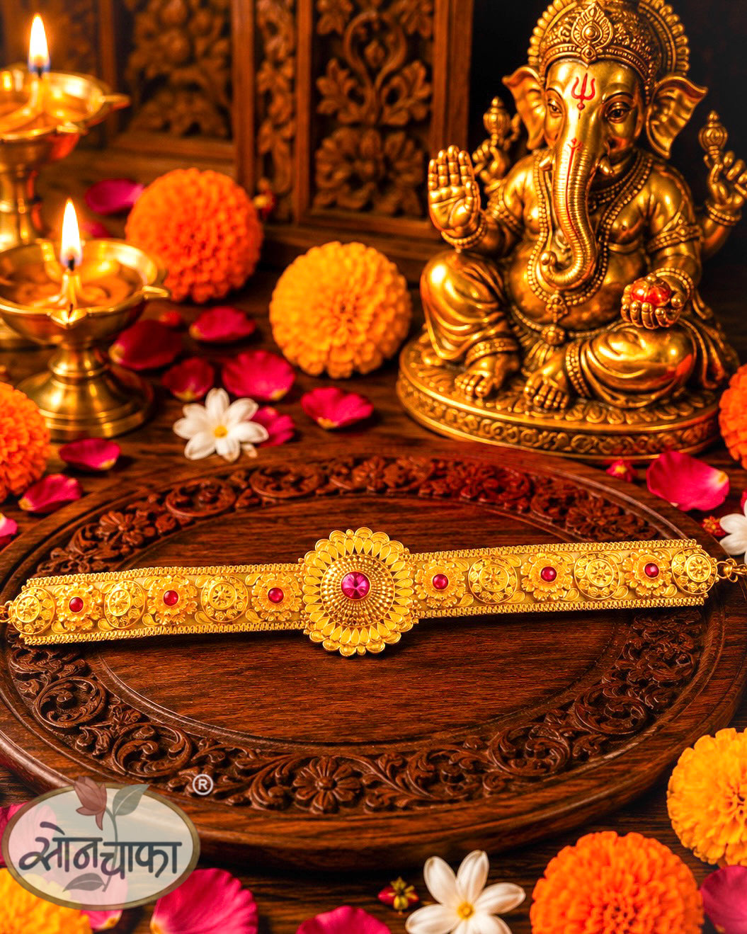 FLORAL GANESHA WAKI