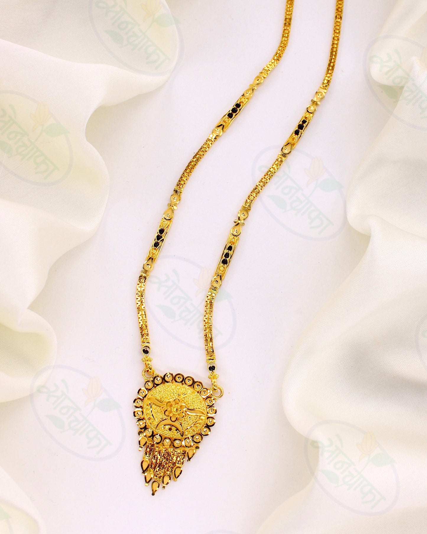 SPARKLING  GOLD PLATED MANGALSUTRA