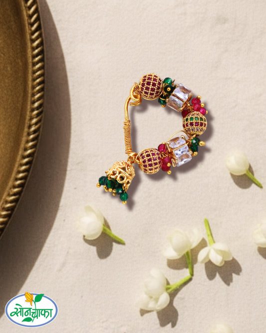 DESIGNER GOLDEN BEADS NATH