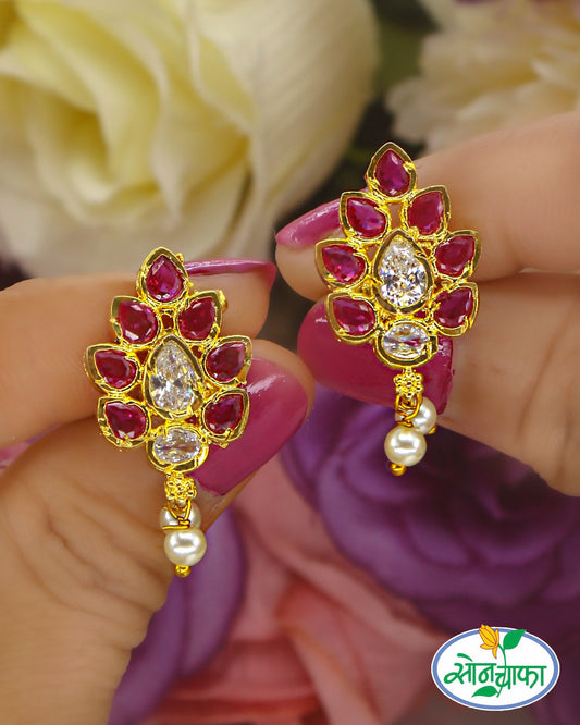 NATURE INSPIRED LEAF DESIGNER EARRINGS