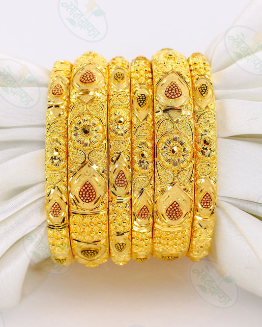 DECOROUS GOLD PLATED BANGLES