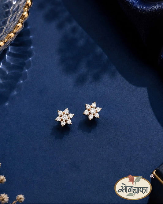 SPARKLING FLORAL EARRINGS