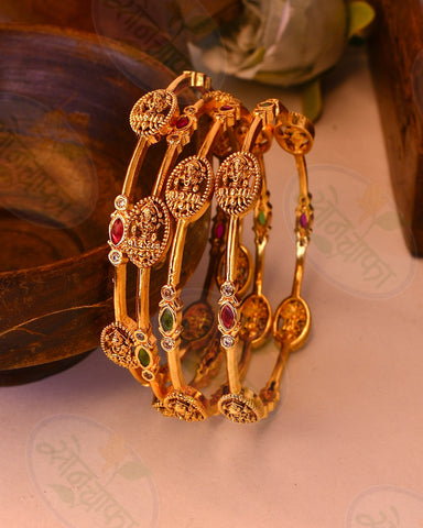 LEAF DESIGNER  4 PC BANGLES