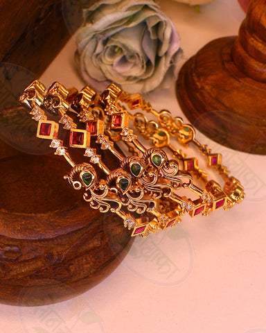 CLASSY PEACOCK BANGLES