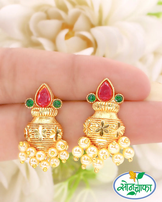 TRENDY MOTI EARRINGS