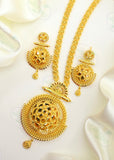 DAZZLING FLORAL GOLDEN NECKLACE