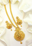 DAZZLING FLORAL GOLDEN NECKLACE