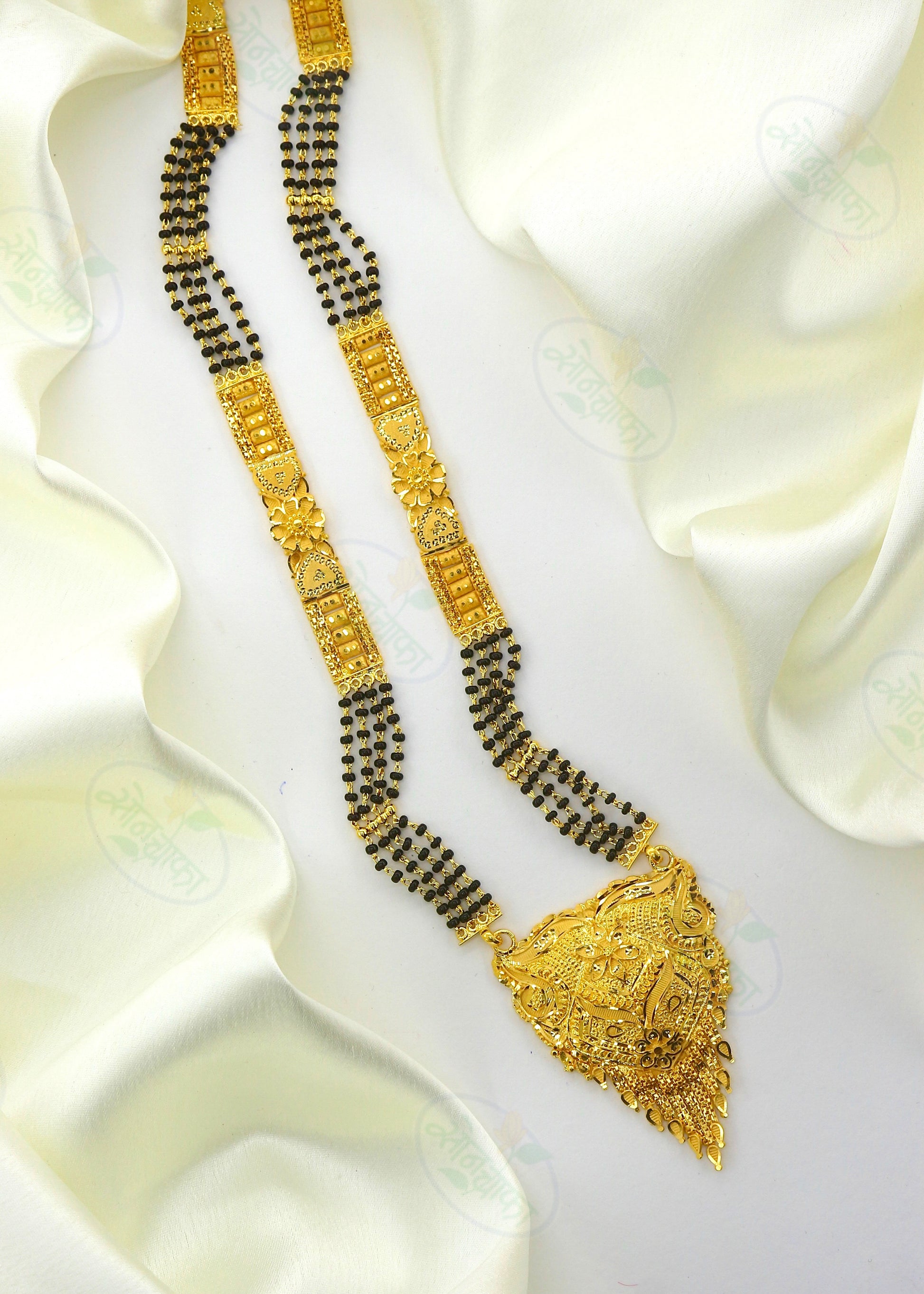 TRADITIONAL CLASSY GOLD PLATED MANGALSUTRA – Sonchafa