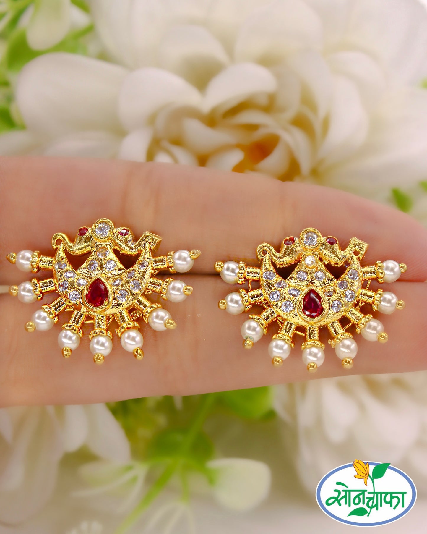 HALF MOON DESIGNER EARRINGS