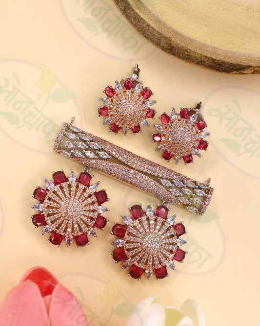 GORGEOUS DIAMOND PENDANT SET